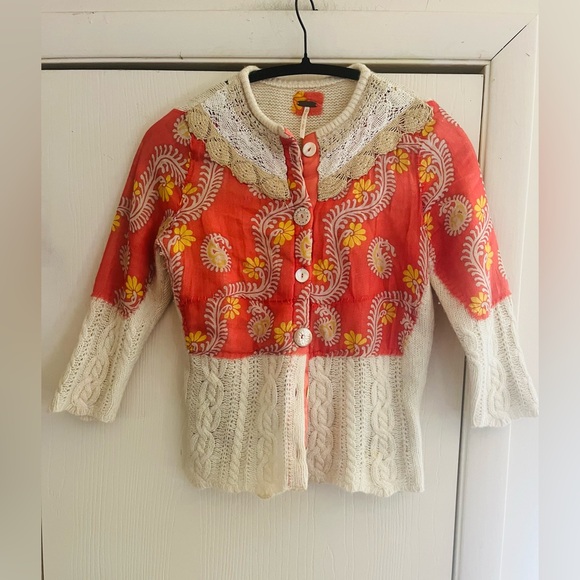 Free People Sweaters - VTG Y2K Free People Gilmore Girls Lane Kim Cottagecore Retro Famous Cardigan